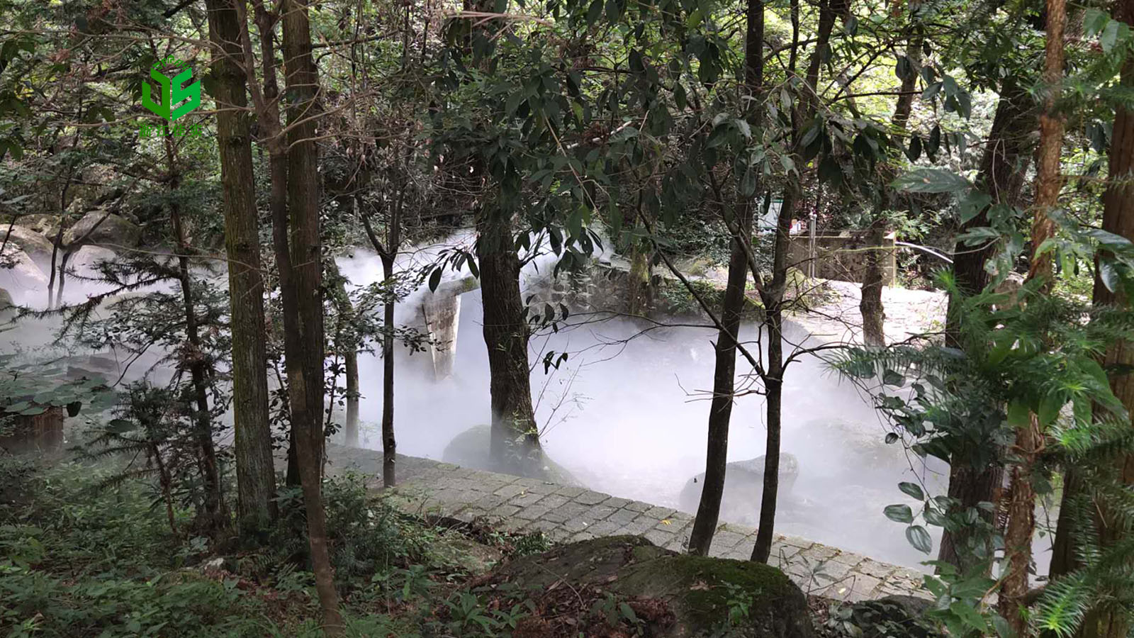 北京休闲景观打造常用的喷雾造景人造雾雾森系统